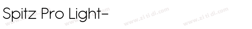 Spitz Pro Light字体转换 Spitz Pro Light字体转换